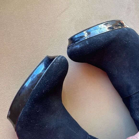 Nine West Destry Black Suede Over The Knee OTK Boots 6.5 - Picture 10 of 13